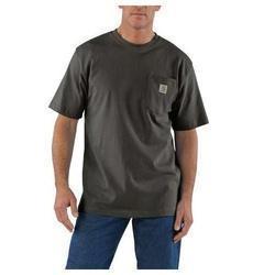 Carhartt K87-306-L-R T-Shirt L Cotton Peat Carhartt Patch Print/Pattern
