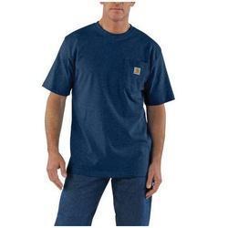 Carhartt K87-413-L-R T-Shirt L Cotton/Polyester Dark Cobalt Blue Heather