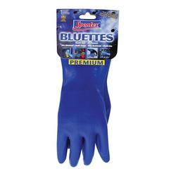 SPONTEX 18005 Household Protective Gloves M Longer Cuff Neoprene Blue
