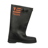 TREDS 17853 Slush Boots XL Black Rubber Upper Snap Closure