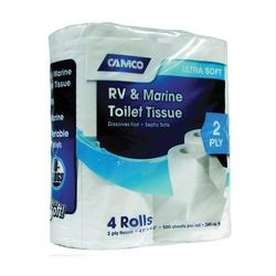 CAMCO 40274 RV and Marine Toilet Tissue 500 Sheets per Roll 2-Ply