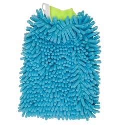 DETAILERS CHOICE 2-303M8 Microfiber Mitt Foam/Microfiber Blue