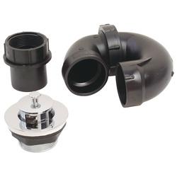 US Hardware P-118C Tub Drain Kit ABS Black