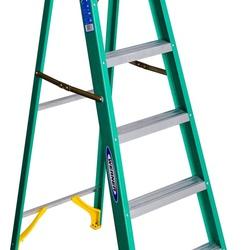 WERNER 5906 Step Ladder 10 ft Max Reach H 5-Step 225 lb Type II Duty