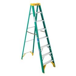 WERNER 5908 Step Ladder 12 ft Max Reach H 7-Step 225 lb Type II Duty