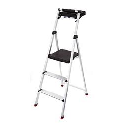 Rubbermaid RMA-3T Folding Step Stool 56 in H 3-Step 225 lb 12.8 in Top