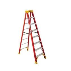 WERNER 6200 Series 6208 Step Ladder 12 ft Max Reach H 300 lb Type IA Duty