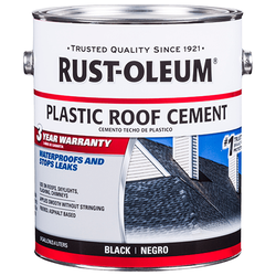 RUST-OLEUM 301899 Plastic Roof Cement Black Liquid 0.9 gal