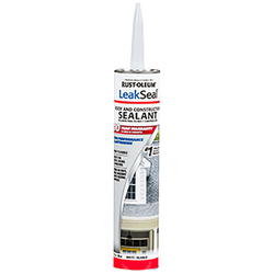 RUST-OLEUM 301827 Roof and Construction Sealant White Liquid 10.1 oz