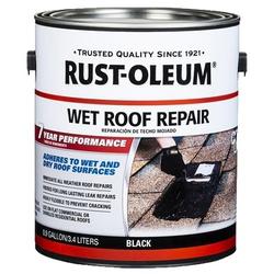 RUST-OLEUM 347427 Wet Roof Repair Black Liquid 0.9 gal