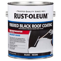 RUST-OLEUM 350 301909 Fibered Roof Coating Black 0.9 gal Liquid