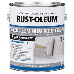 RUST-OLEUM 510 301907 Fibered Roof Coating Bright Aluminum 1 gal Liquid