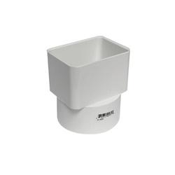 CANPLAS 414431BC Downspout Adapter 2 x 3 in Connection Hub PVC White