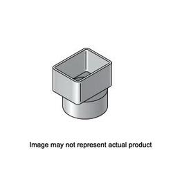 NDS 9P04 Offset Downspout Adapter 2 x 3 x 4 in PVC White