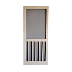 SCREEN TIGHT W5BAR32 Screen Door 32 in W 80 in H Natural Light Brown