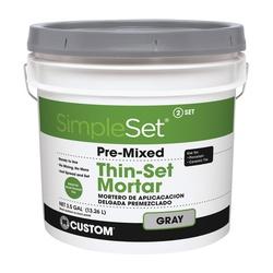 CUSTOM CTTSG3 Thin-Set Mortar Gray Paste 3.5 gal Pail