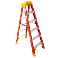 WERNER 6206 Step Ladder 10 ft Max Reach H 5-Step 300 lb Type IA Duty