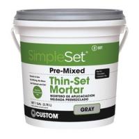 CUSTOM CTTSG1-2 Thin-Set Mortar Gray Paste 1 gal Pail