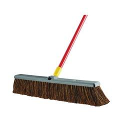 Quickie 00536 Push Broom 24 in Sweep Face Polymer Bristle Steel Handle