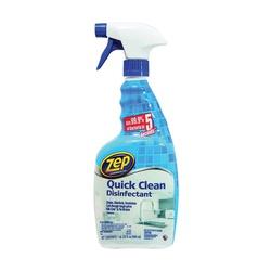 Zep ZUQCD32 Quick Clean Disinfectant 32 oz Liquid Light Blue