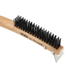 Forney 70511 Scratch Brush with Scraper 0.014 in L Trim Carbon Steel