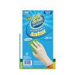 Soft Scrub 11300-16 Disposable Gloves One-Size Latex White Powdered