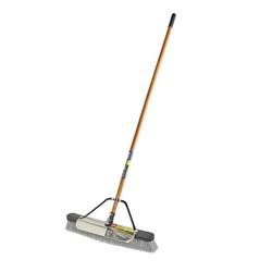 Quickie Jobsite 857 Push Broom with Scraper 24 in Sweep Face 3-1/8 in L