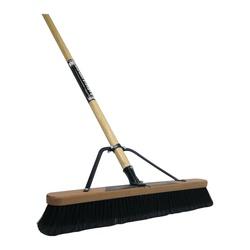 Quickie 863HDSU Push Broom 24 in Sweep Face 3-1/8 in L Trim Polypropylene