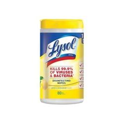 Lysol 77182 Disinfecting Wipe 8 in L 7 in W Lemon and Lime Blossom