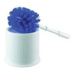 Quickie 305 Toilet Bowl Brush with Caddy Round Poly Fiber Bristle Plastic