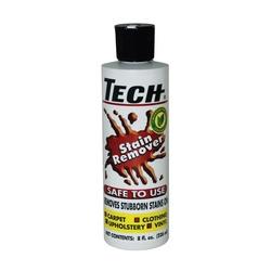 TECH 30008-12S Stain Remover 8 oz Bottle Liquid Odorless Clear