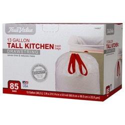 True Value 1221749 Tall Kitchen Trash Bag 13 gal Capacity White