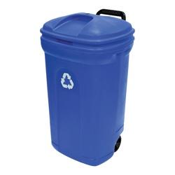 United Solutions ECOSense TB0056 Recycling Can 34 gal Capacity Plastic