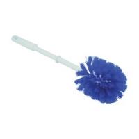 Quickie 304 Toilet Bowl Brush Poly Fiber Bristle Blue/White Bristle White