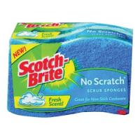 Scotch-Brite MP-3 Scrub Sponge 4.4 in L 2.6 in W 0.8 in Thick Cellulose