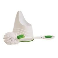 Quickie 2055463 Toilet Brush and Caddy Fiber Bristle Plastic Holder