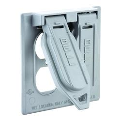 HUBBELL 5148-0 Cover 1-13/32 in Dia 4-17/32 in L 4-17/32 in W Aluminum