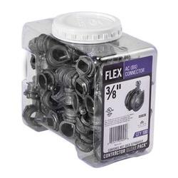 Halex 05803B AC Connector Pack 3/8 in Zinc