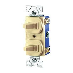 Eaton Wiring Devices 271V-BOX Combination Toggle Switch 15 A 120/277 V