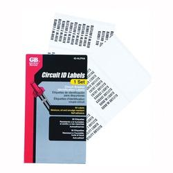 GB 42-ALPHA Circuit Breaker Box Marker Book Nylon Impregnated Cloth