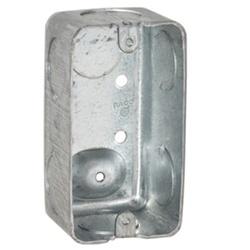 RACO 8663 Handy Box 1-Gang 7-Knockout 3/4 in Knockout Steel Gray