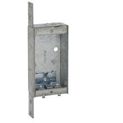 RACO 404 Switch Box 1-Outlet 1-Knockout 1/2 in Knockout Steel Gray