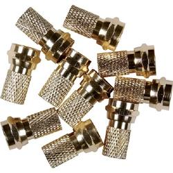 10PK RG6Twist Connector
