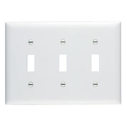 Pass and Seymour Trademaster TP TP3-W Wallplate 4.7 in L 2-Gang Plastic