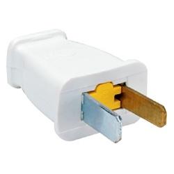 Pass and Seymour SA540WCC10 Straight Blade Plug 2-Pole 15 A 125 V White