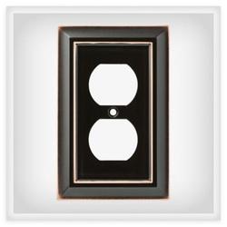 Liberty Hardware Architectural W10086-VBC-U Outlet Cover 3.15 in L 4.88 in