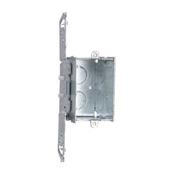RACO 8504 Switch Box 1-Gang 6-Knockout 1/2 in Knockout Steel Bracket