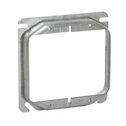 RACO 8779 Box Cover 3/4 in L 4 in W Square 2-Gang Steel Gray