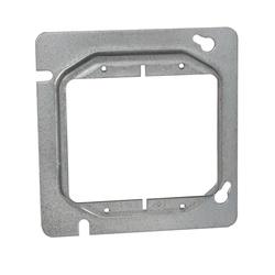 RACO 841 Box Cover 1/2 in L 4.688 in W Square 2-Gang Steel Gray