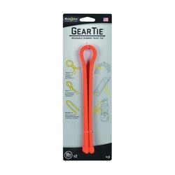 Nite Ize GT18-2PK-31 Gear Tie Rubber Bright Orange